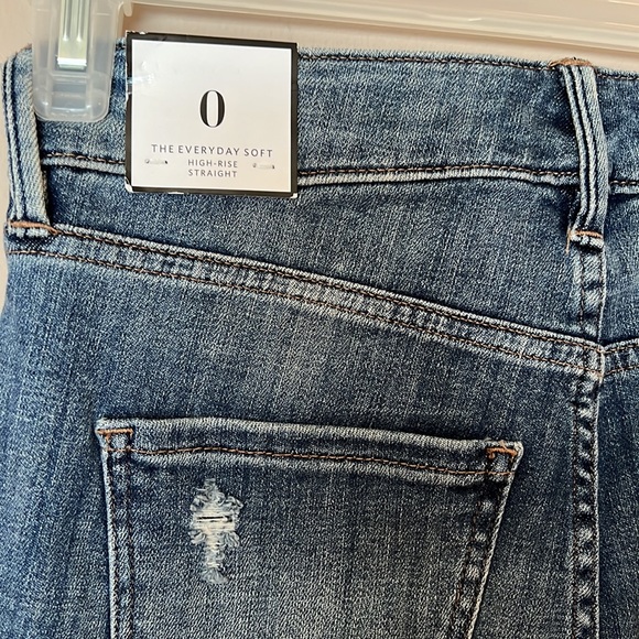 White House Black Market Size 0 Straight Jeans - Picture 3 of 6